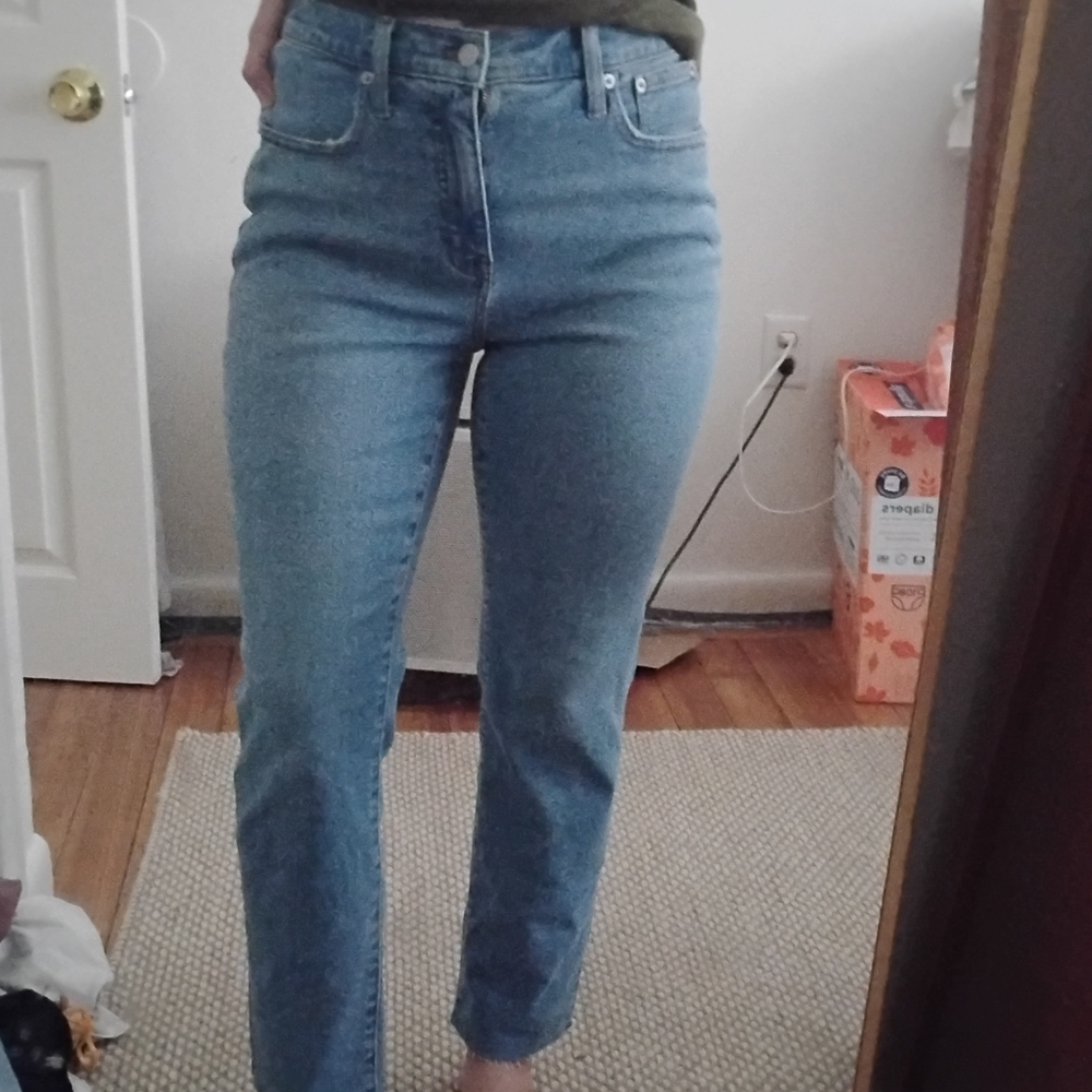 New J Crew Essential Straight Jeans